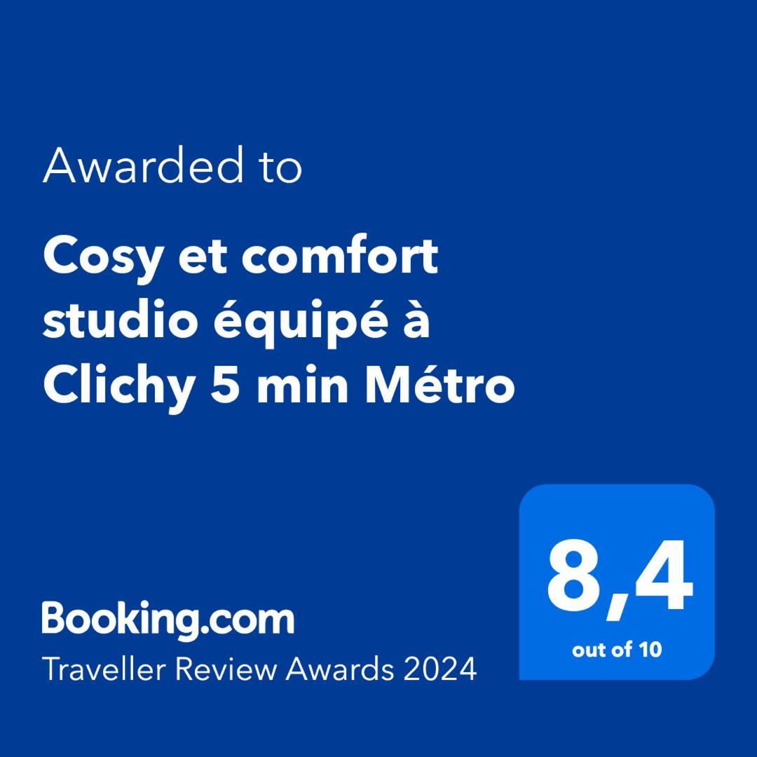 Cosy Et Comfort Studio Equipe A Clichy 5 Min Metro 외부 사진